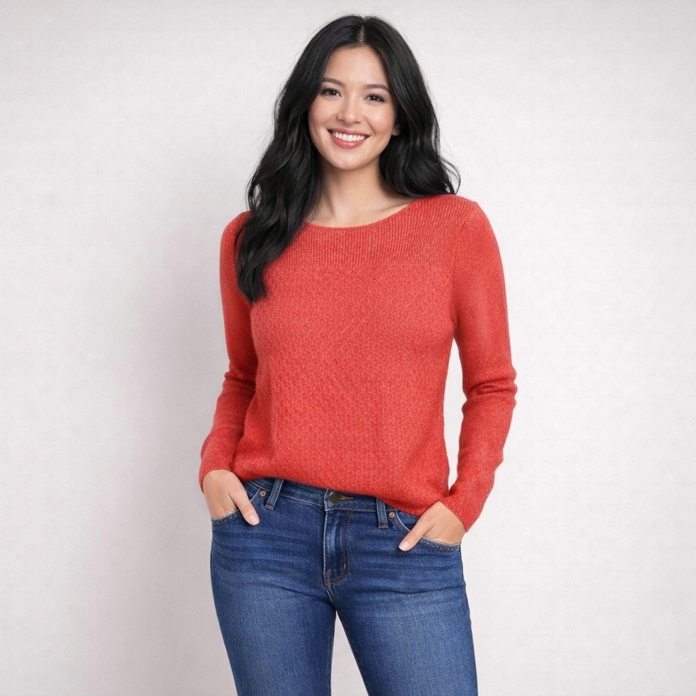 Loft Soft Orange Basics Sweater